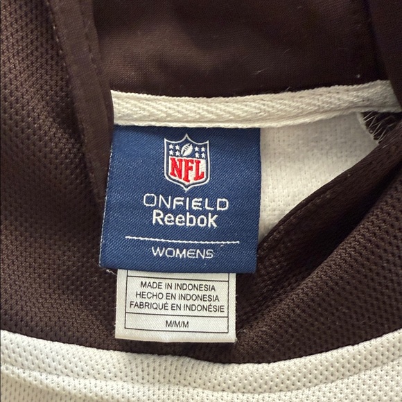 Reebok‎ NFL Women's Medium Cleveland Brown Long Sleeve Hoodie - Picture 5 of 11
